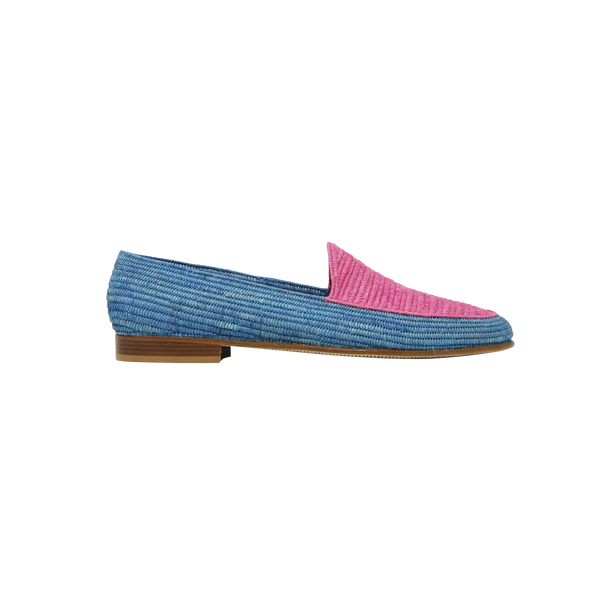 Rosa/Blue Loafer - Donna